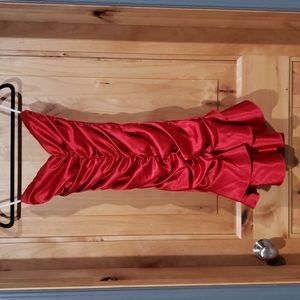 Vintage JESSICA MCCLINTOCK strapless satin dress